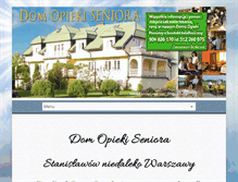 Tablet Screenshot of dom-seniora.org